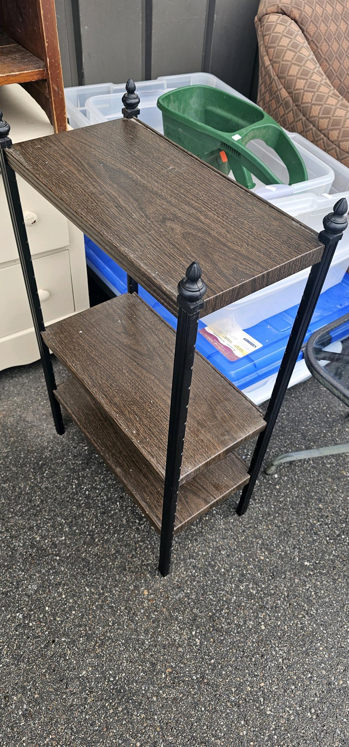 shelf hamper side tables metal frame for plants