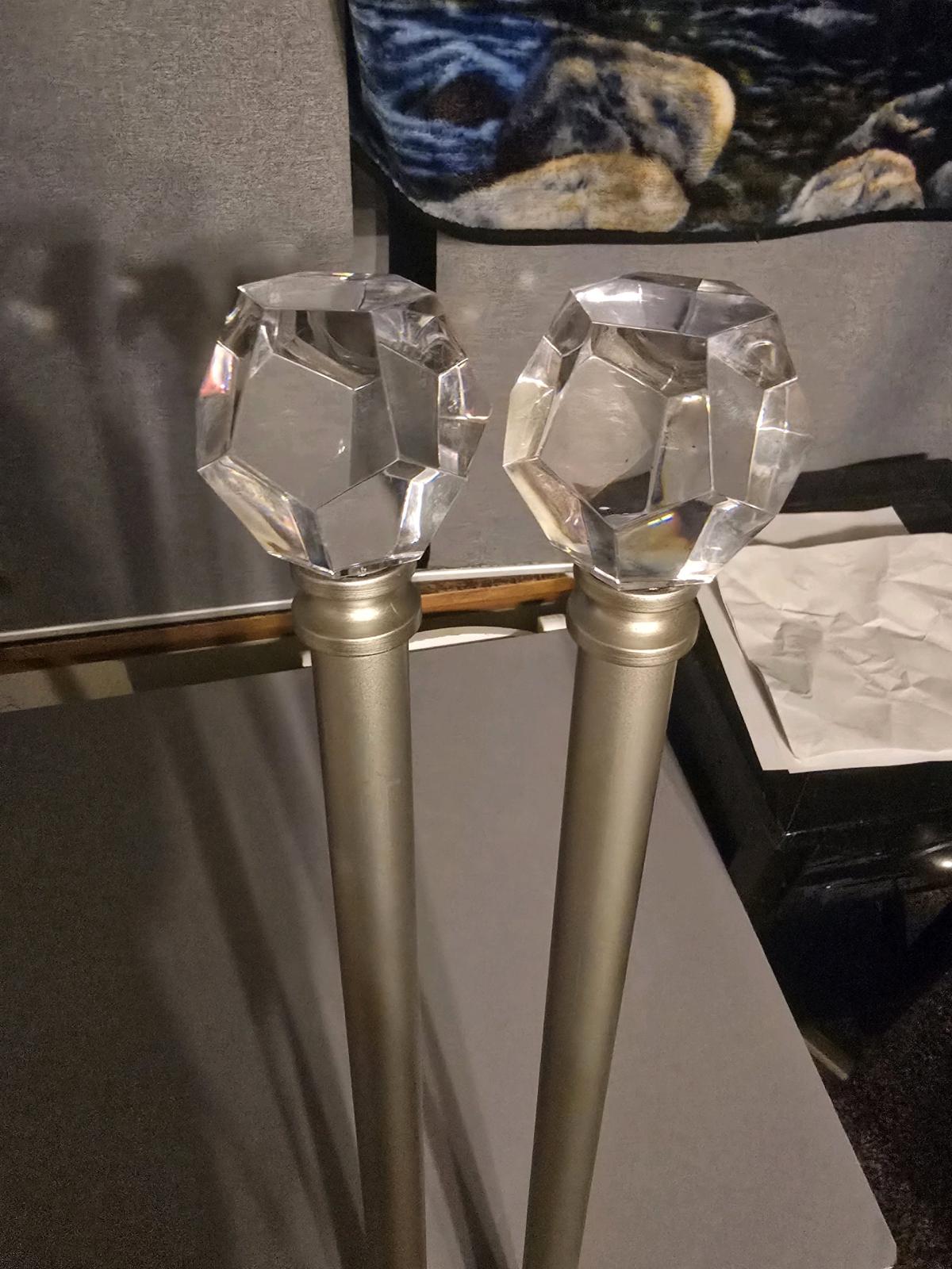 Brand New Mainstays Curtain Rods Set of 5 4884 Brushed Nicke