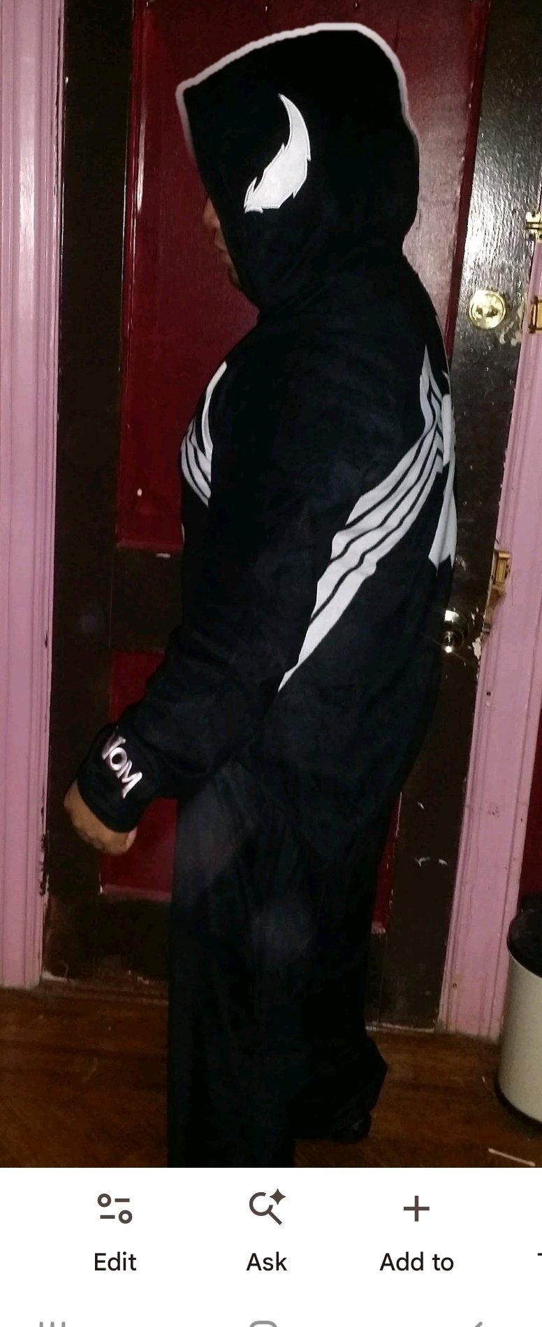 Marvel Venom Mens Hooded Union Suit Onesie