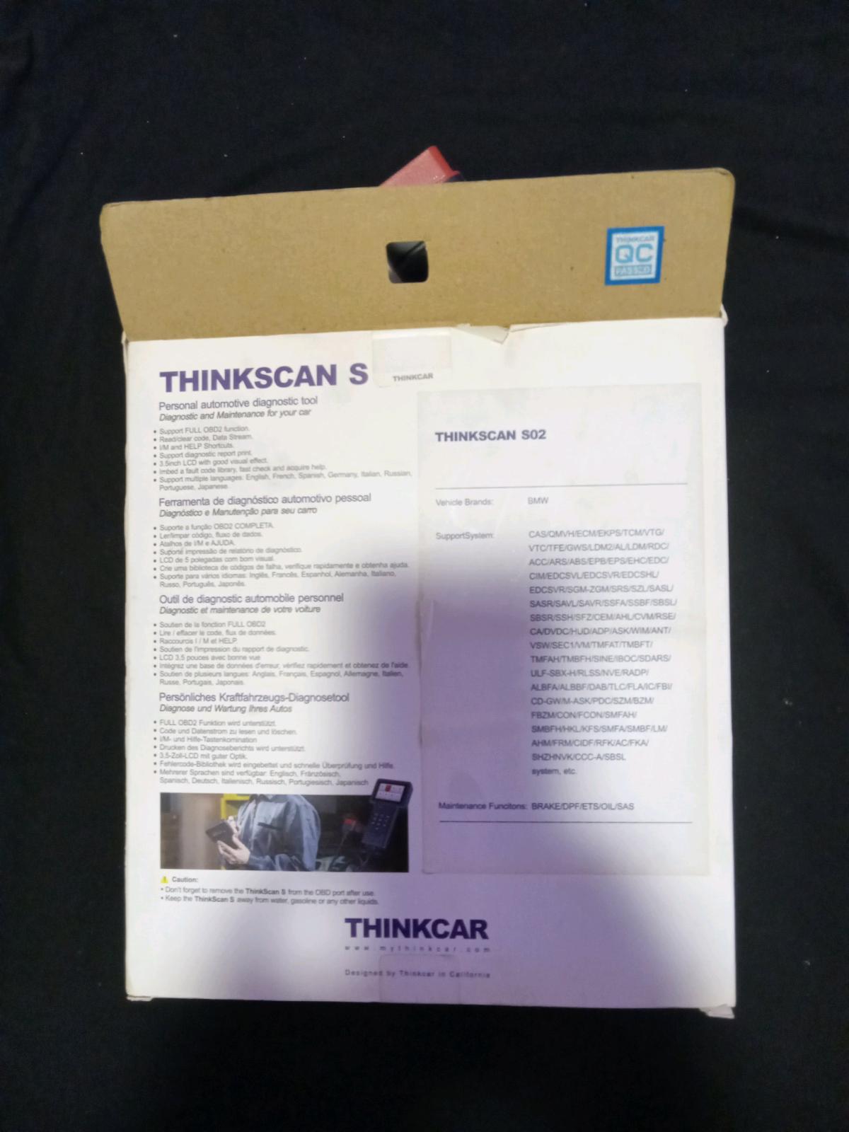 ThinkScan S02 scanner for BMW