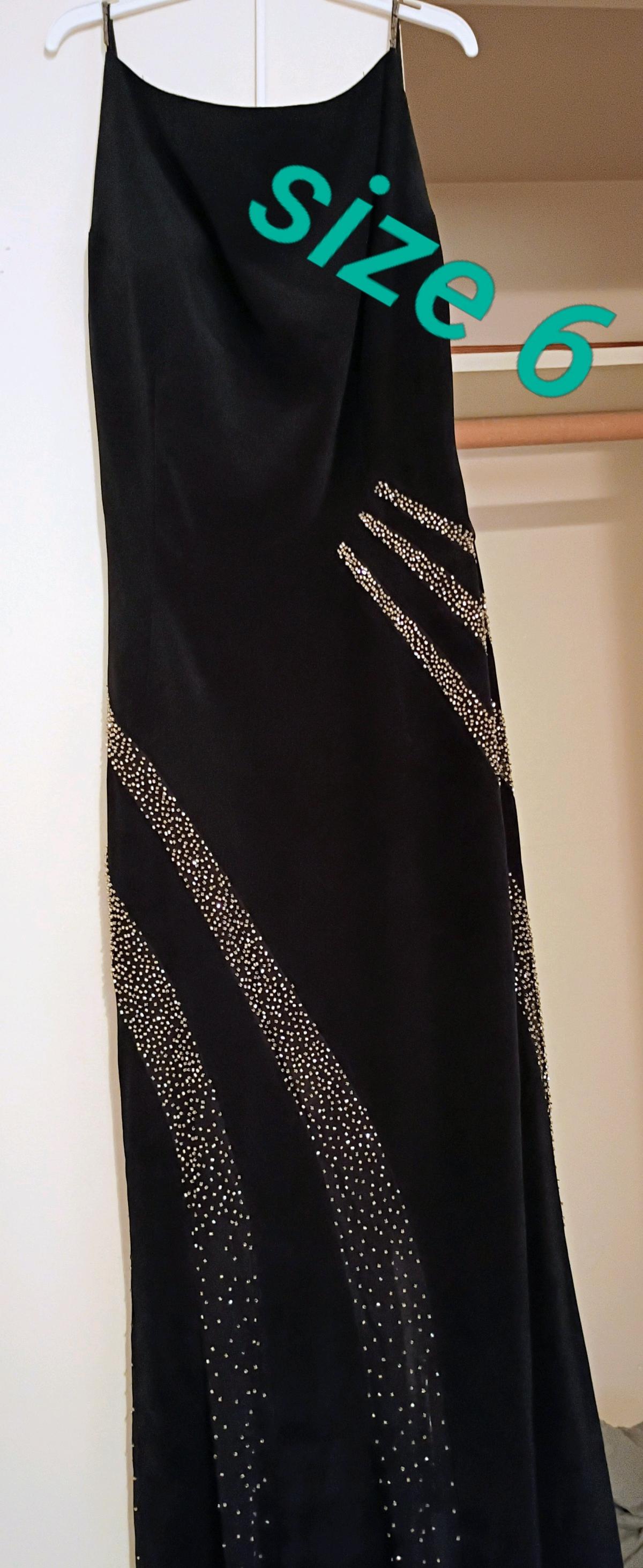 Vintage Y2K Tiffany Designs 100 Silk Rhinestone Gown sz 4