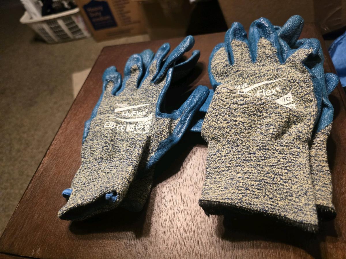 12 Pairs Assorted Work Gloves Bundle HyFlex MaxiFlex Leather