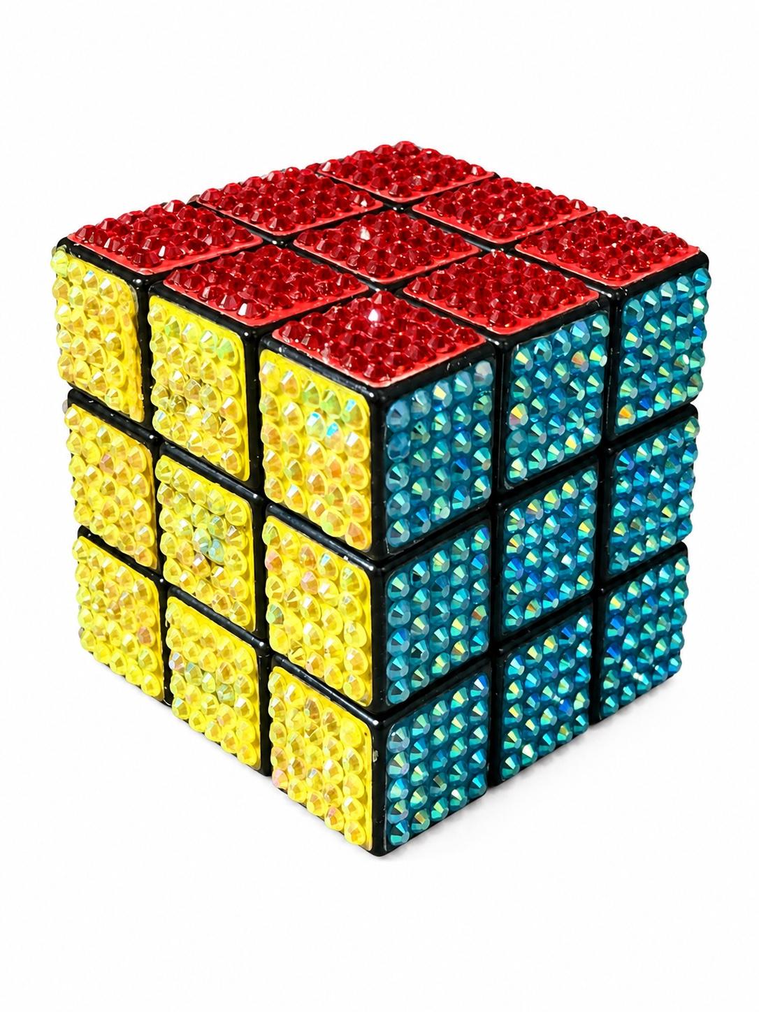 hand bedazzled 3D game cube