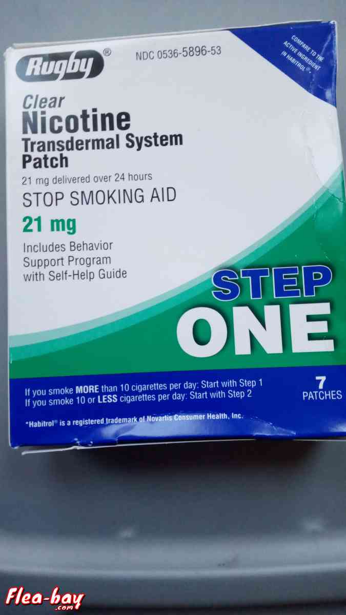 Stop Smoking aid Rugby clear 7,21mg.patches
