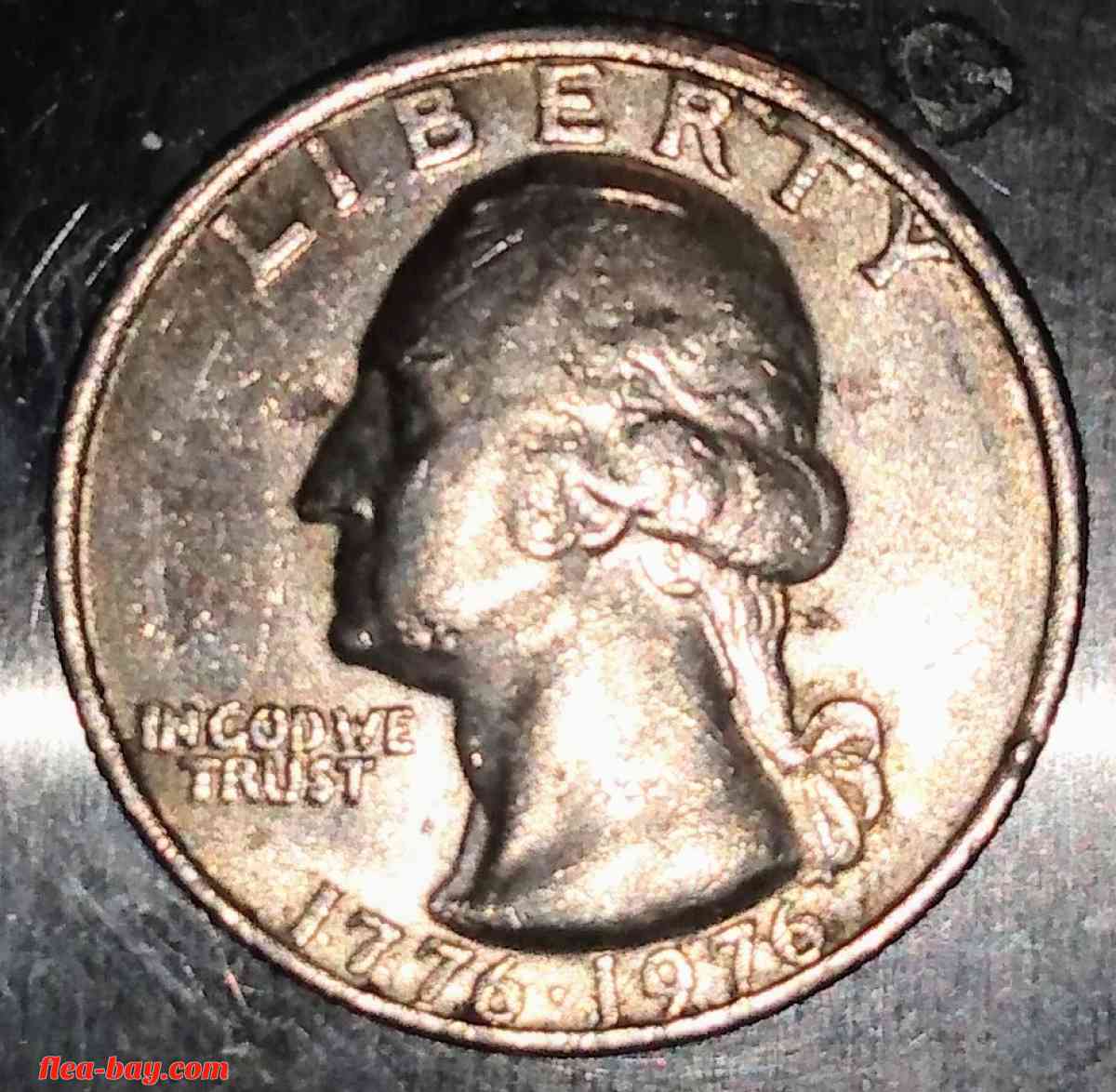 Transitional Bicentennial quarter dollar! 1776-1976/no mint
