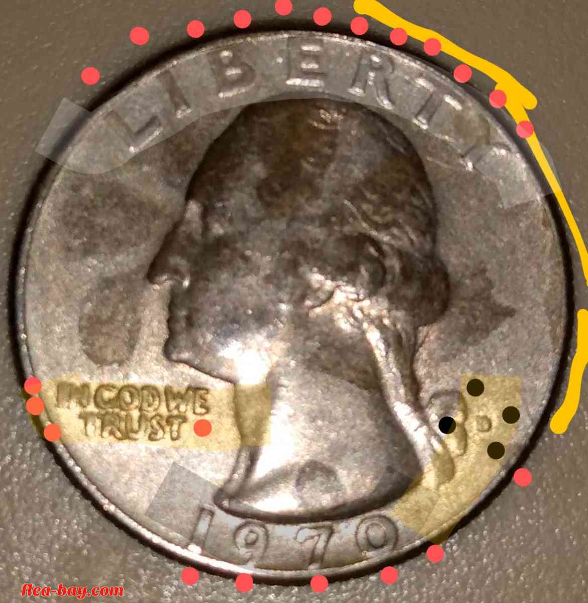 This 1970-D Washington Quarter Dollar; US.Minted coin!