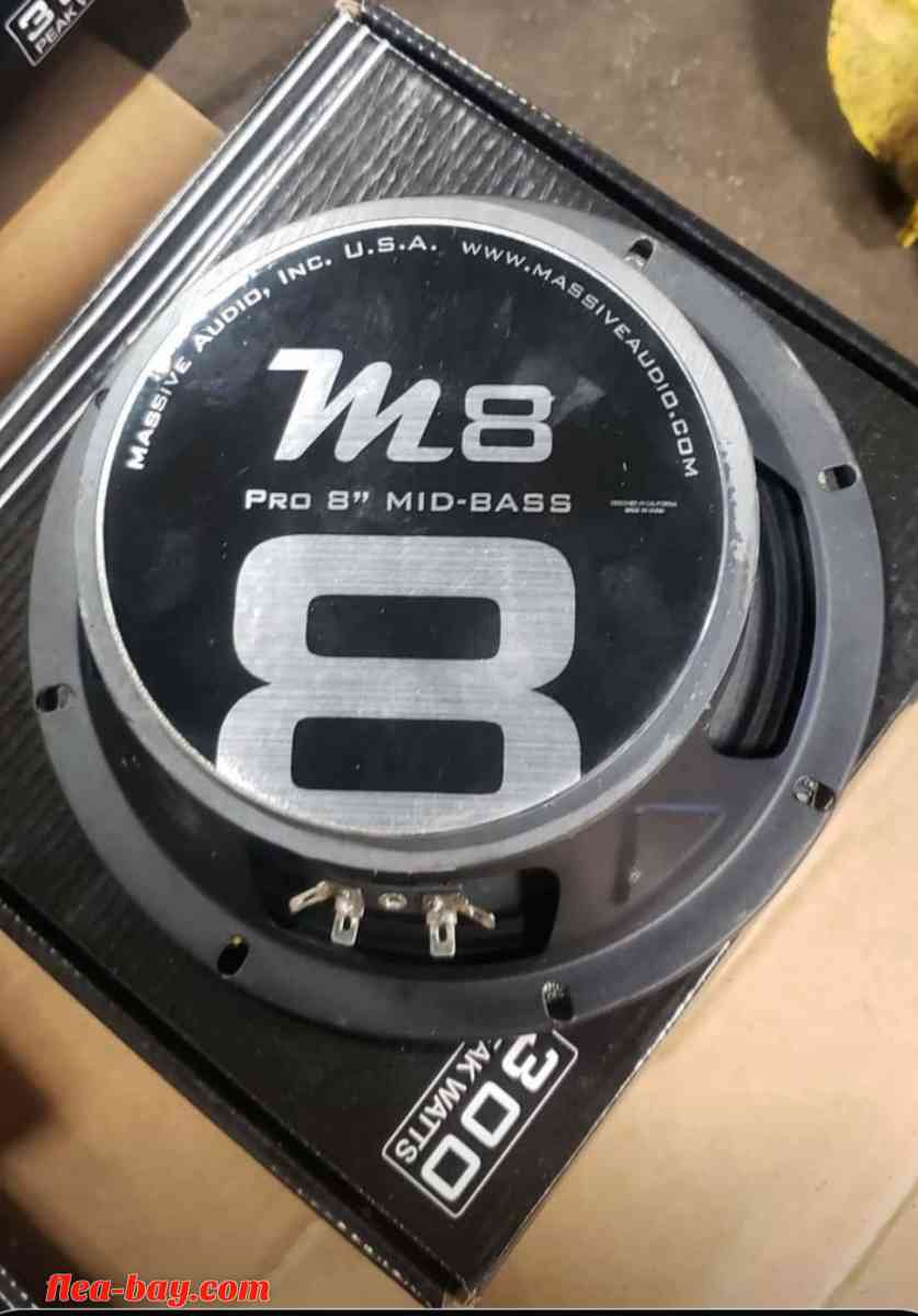 New Massive Audio M8 pro 8" mid range