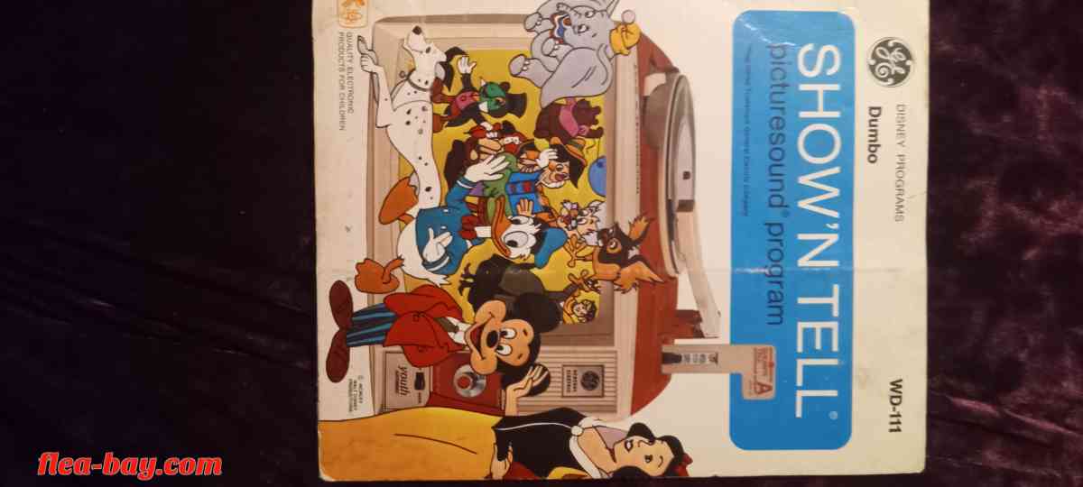 Walt Disney show and tell record and picture movie with song