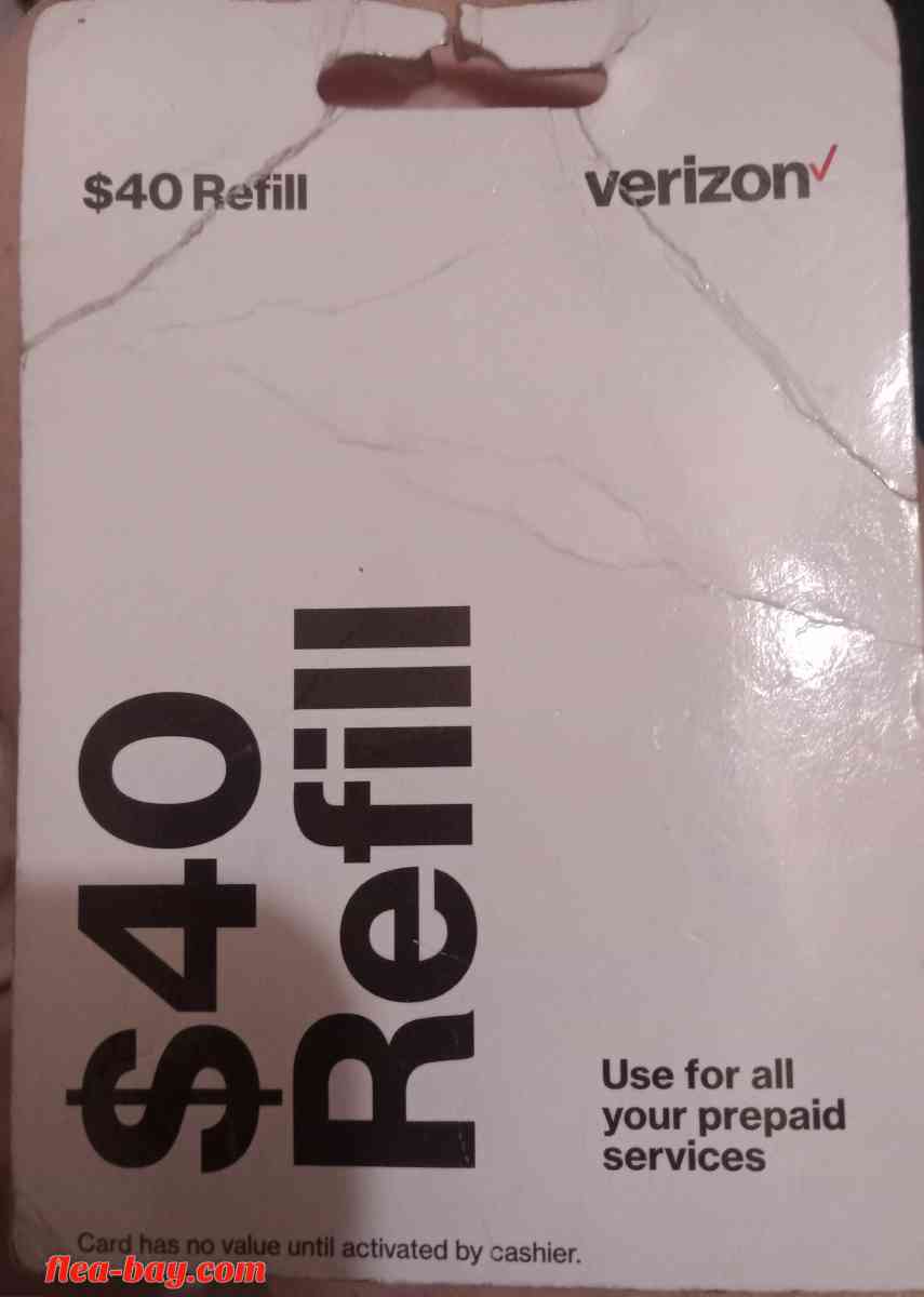 $40 Verizon Refill card