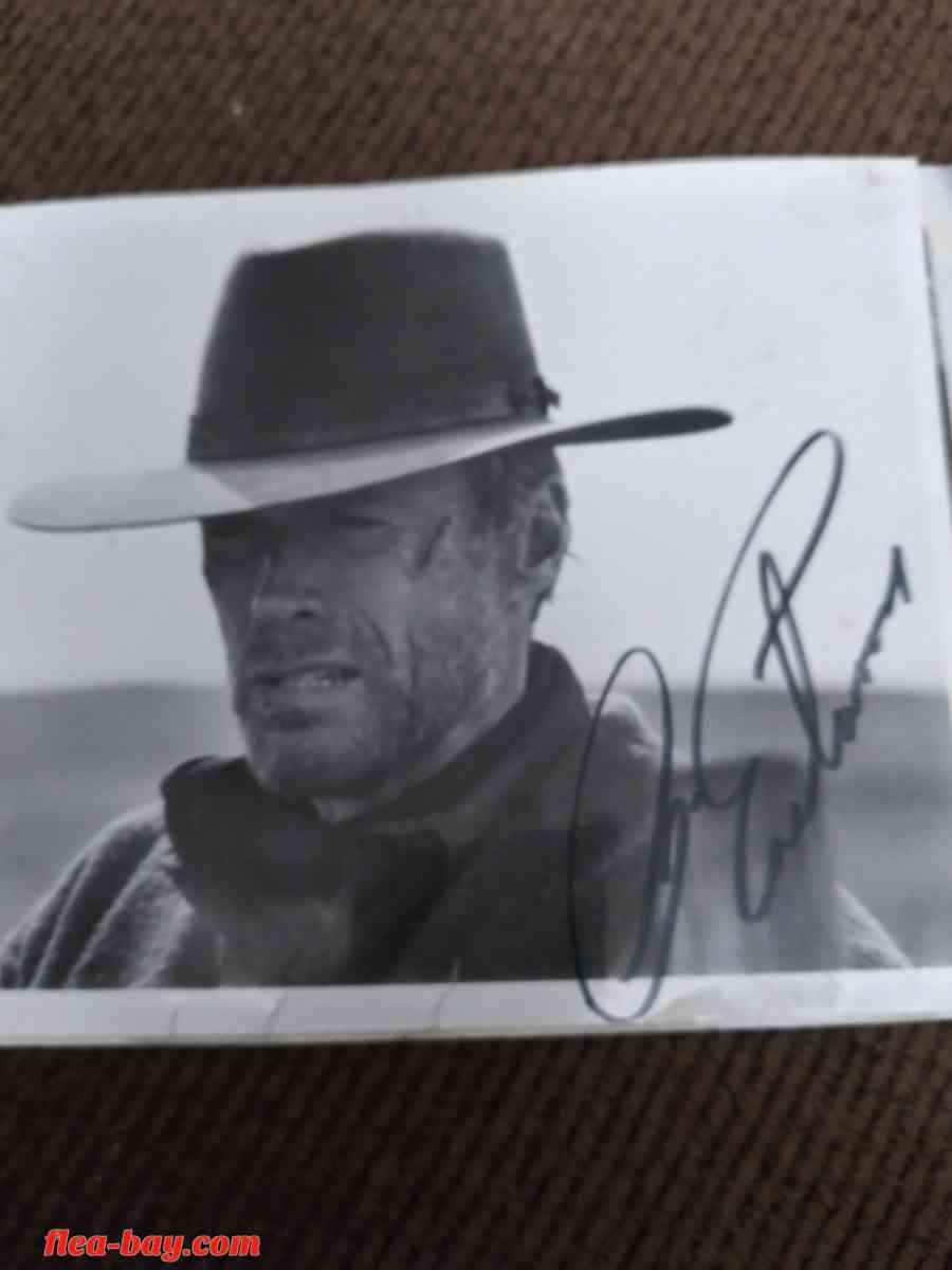 Autograph picture Clint Eastwood real deal not fake