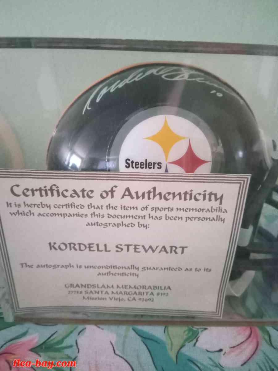 Kordell Stewart Autograph With Certificate Of Authenticity