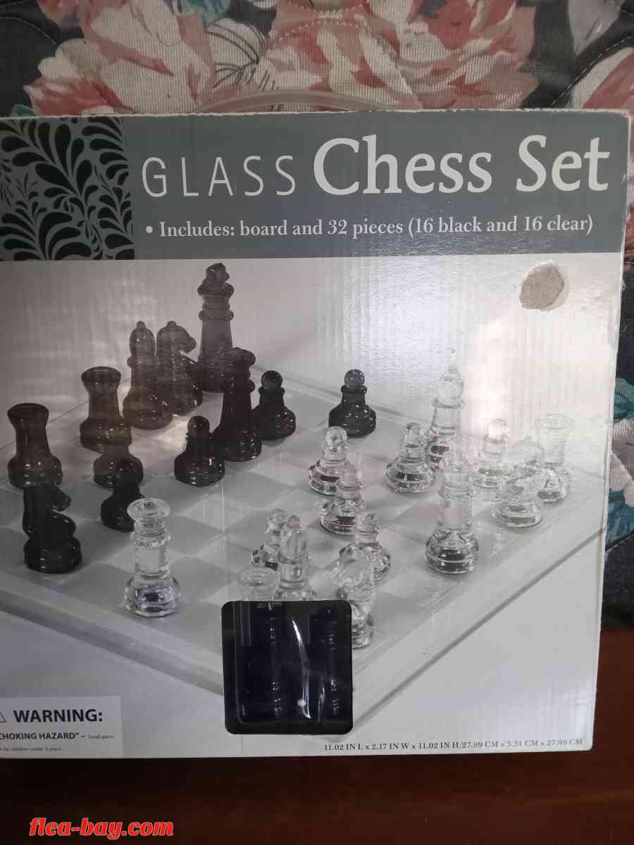 Glass Chess Set (In Box)