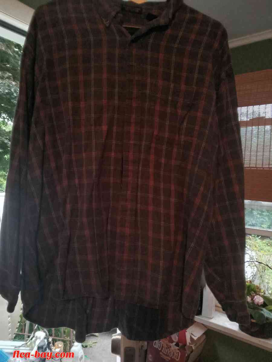 Van Heusen (Men's Flannel Dress Long Sleeve Shirt)