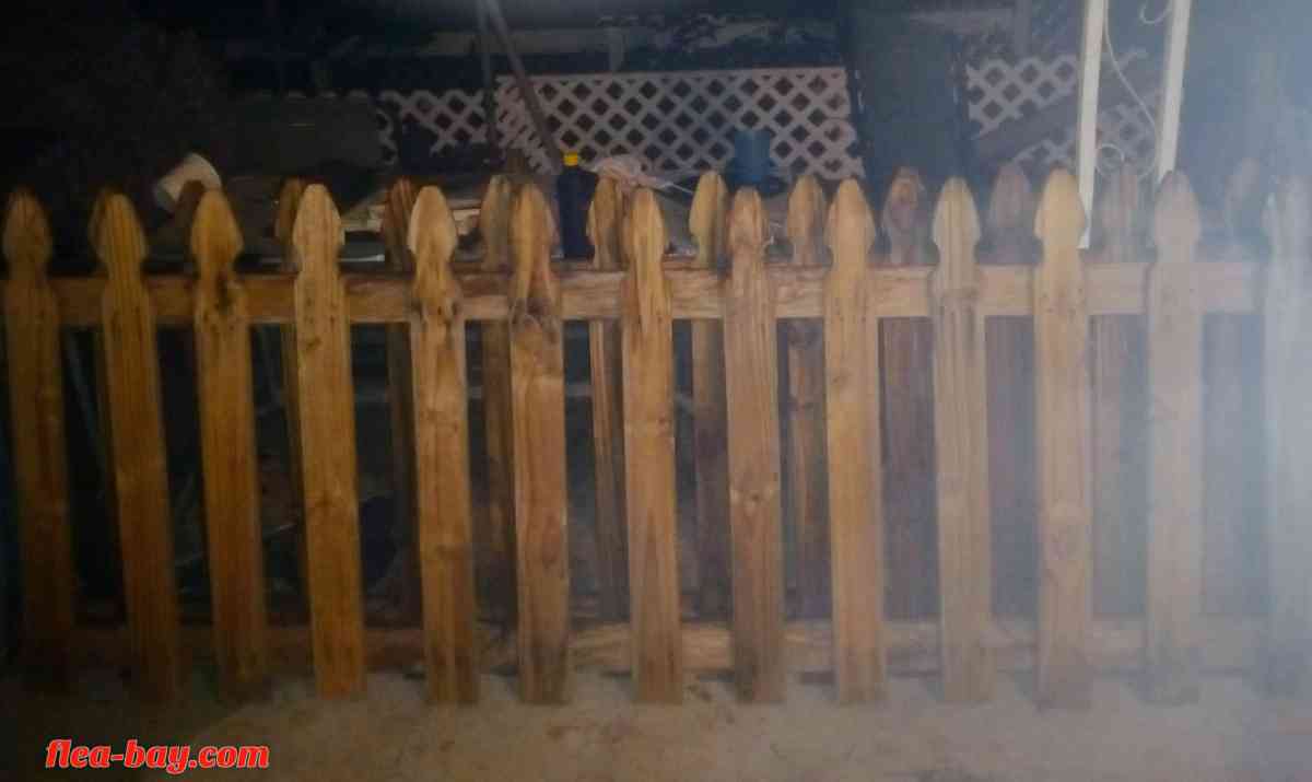 gothic wooden pickets for fence 8 ft. wide by 4 ft high