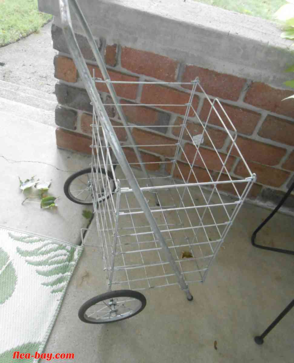 Vintage Metal Folding Cart by Dennis Mitchell