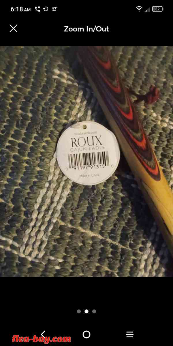 roux wooden soup spoon