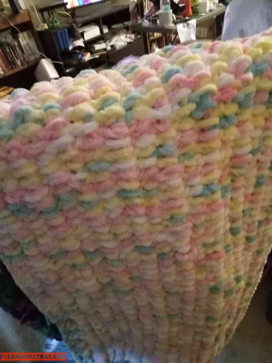 baby blanket thick homemade by me  keeps baby warm all winte