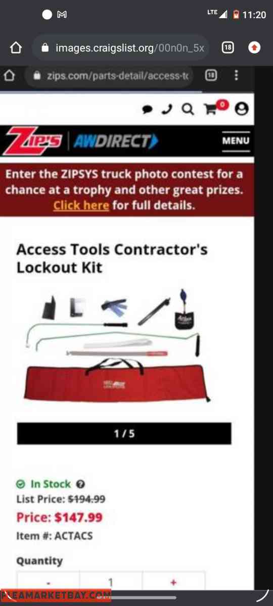 AUTOMOTIVE LOCK OUT KIT TOW TRUCK ROADSIDE ASSISTANCE