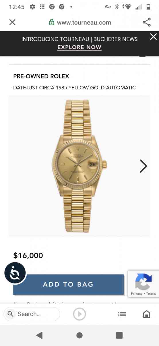 1985 Woman's Rolex Oyster Perpetual