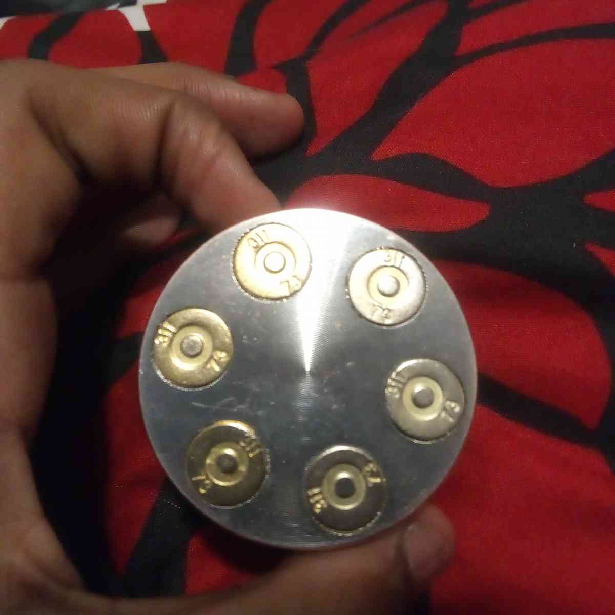 Universal Zink Hand Grinder, Revolver Collection, Silver 2.0