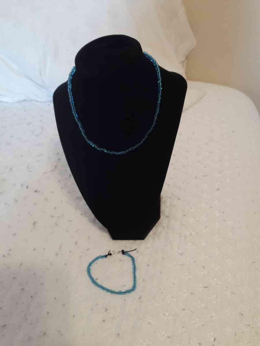handmade necklace with bracelet set