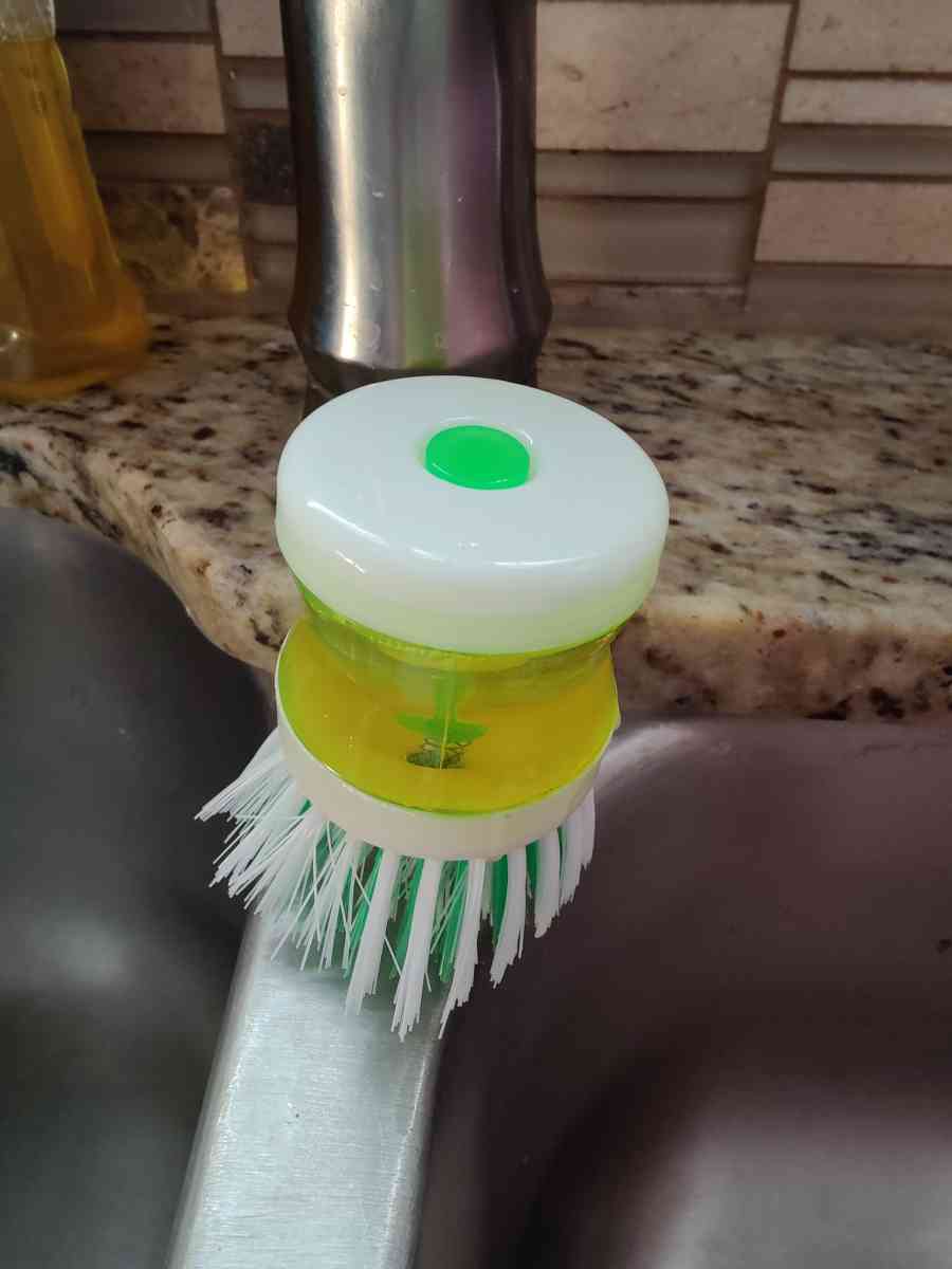 Dish washing Brush with soap dispenser