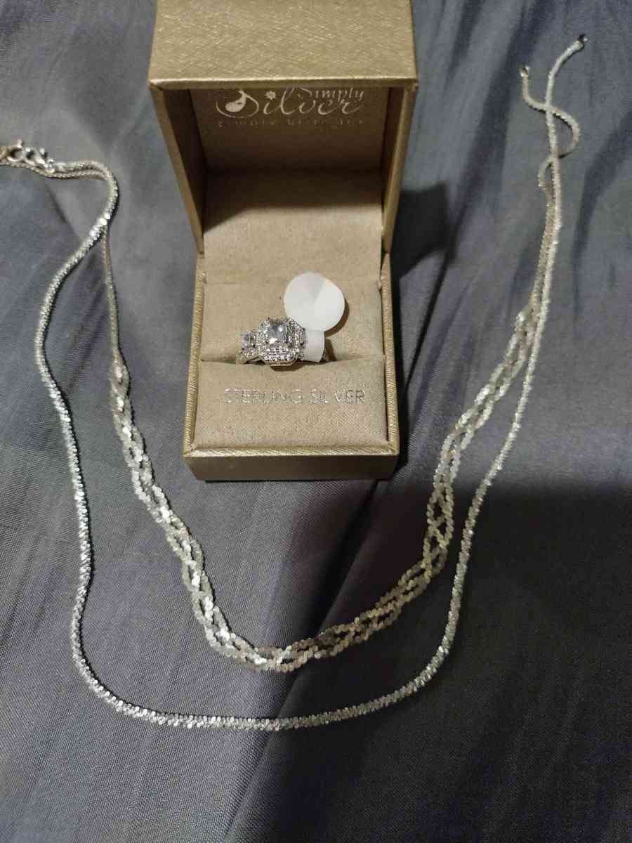 I have ths ring and two necklace Simple silver