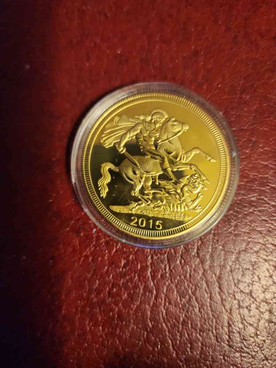 2015 United Kingdom 5 Sovereign Gold Coin
