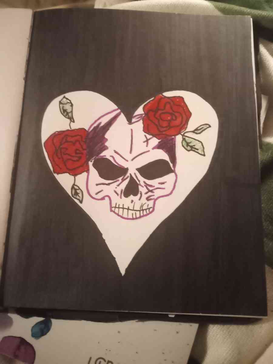 Skull in heart