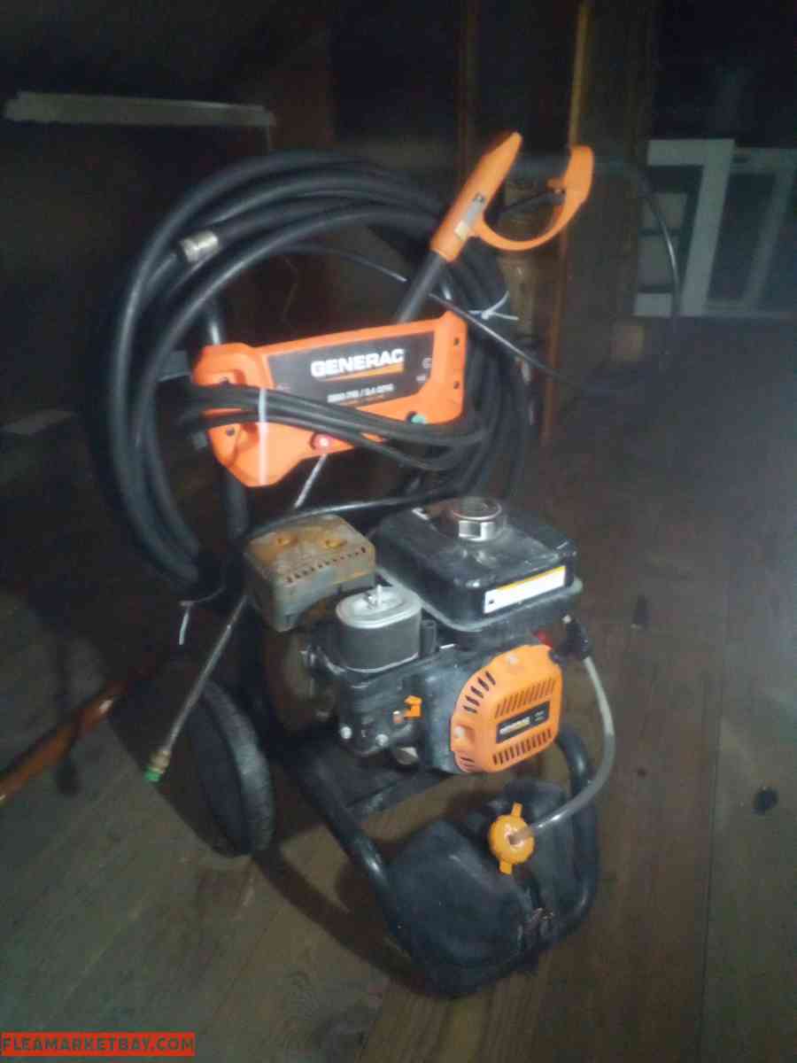 GENERAC 2900 psi pressure washer with all the heads