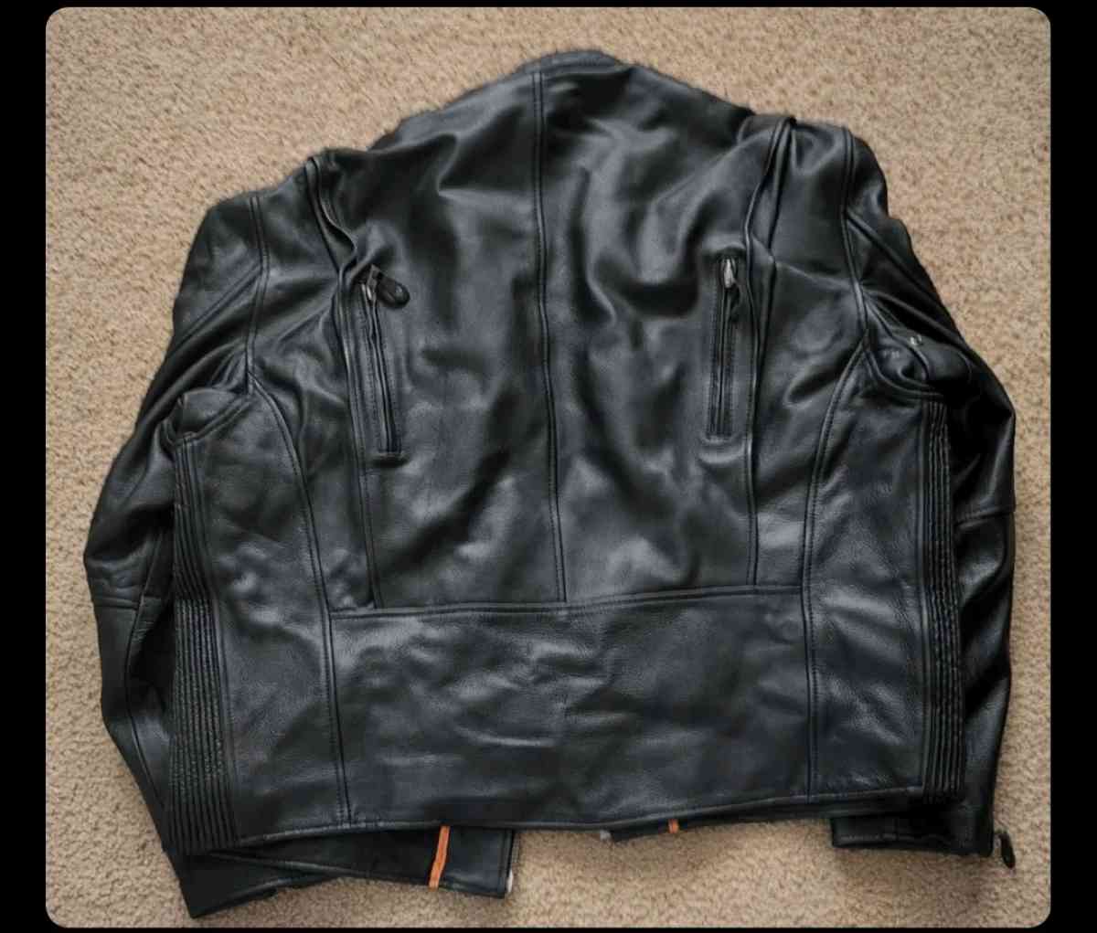 First Classic Leather Gear XXL Mens Biker Jacket