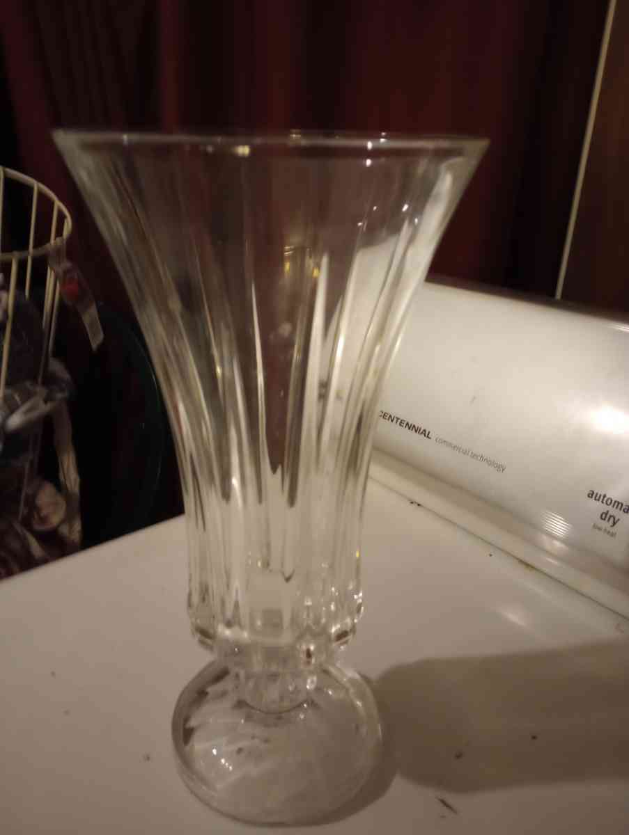 16 inch leather crystal vase