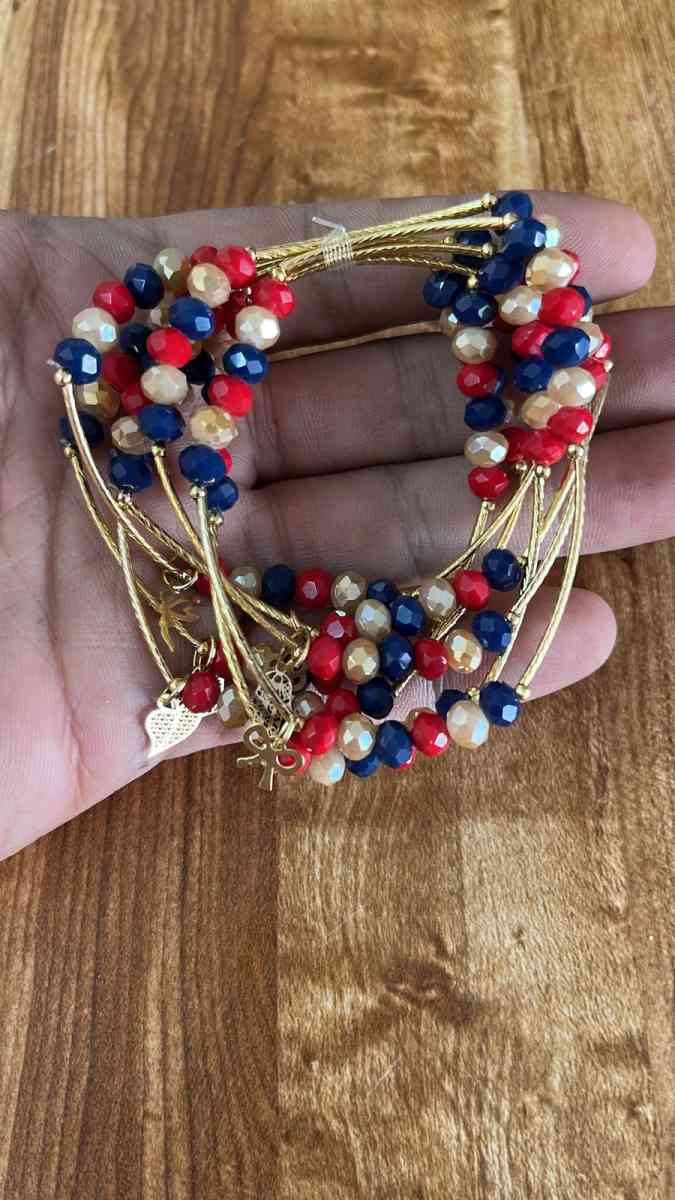 GoldPlated Crystal Semanario Bracelet set