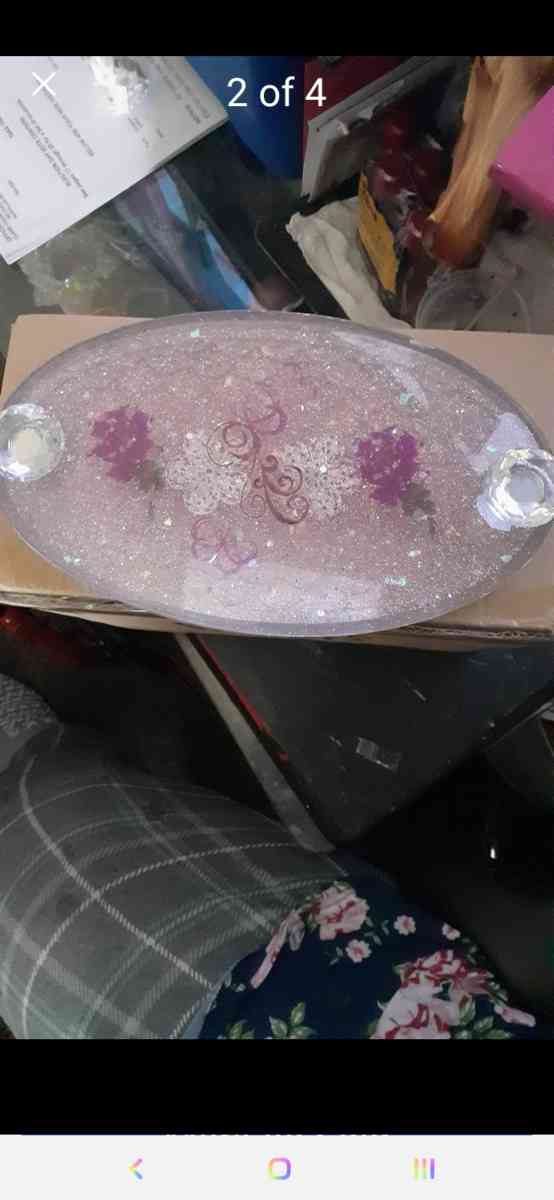 custom resin oval tray