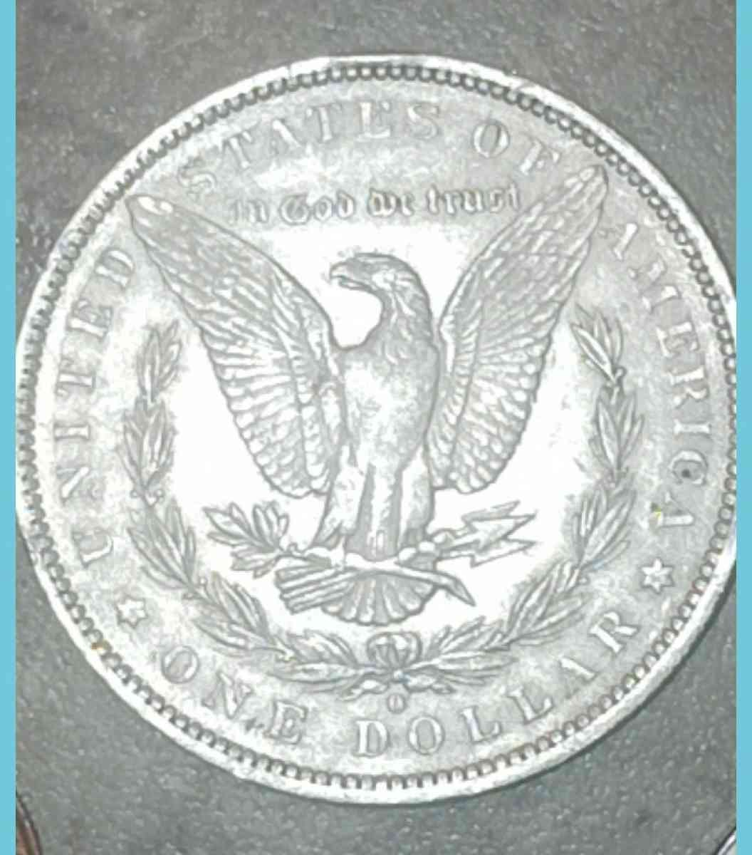 1884 o mint Morgan silver dollar