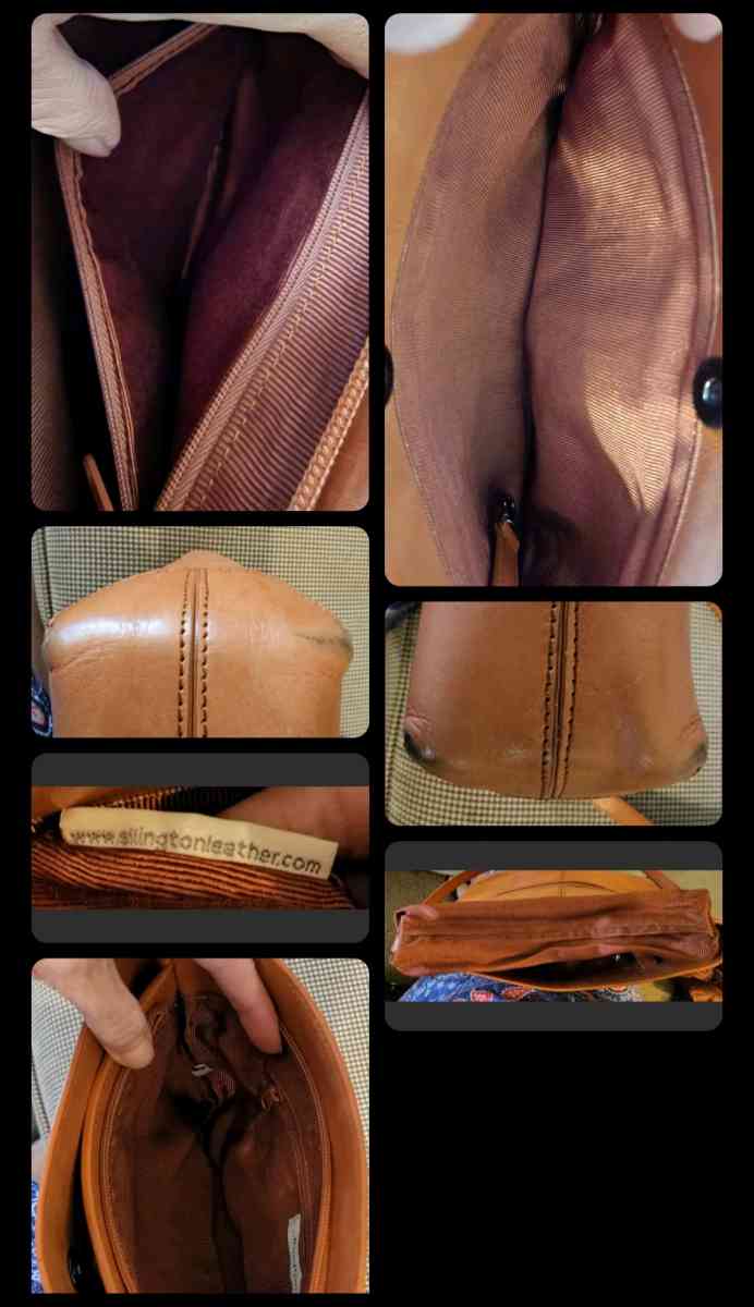 Ellington tan leather purse