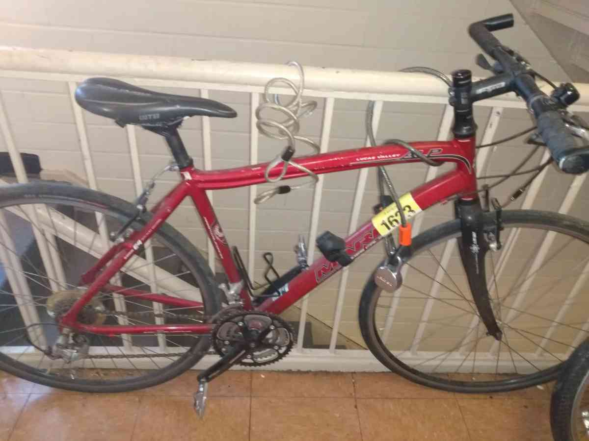 red and black racing bike for 90 dollars