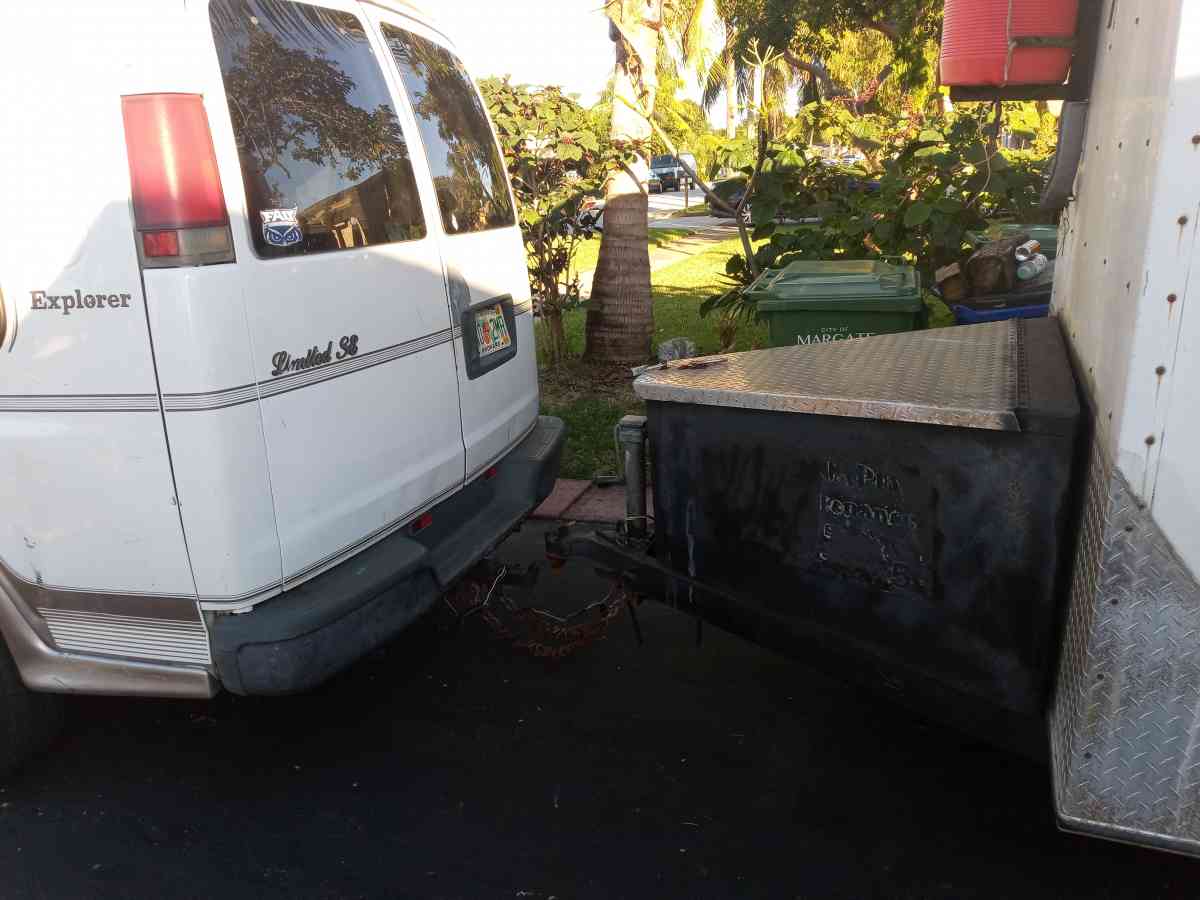 lawn equipment full set ready to work enclosed trailer