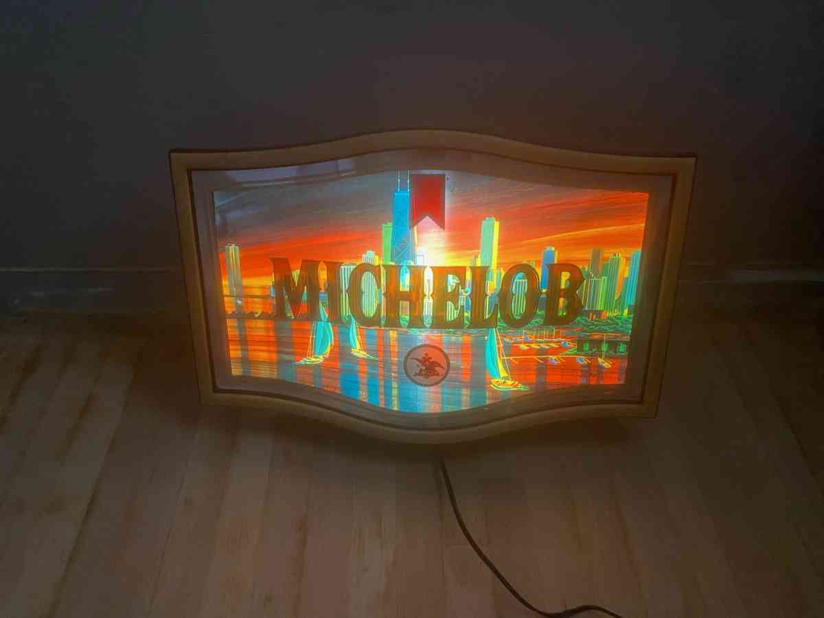 Michelob neon beer sign