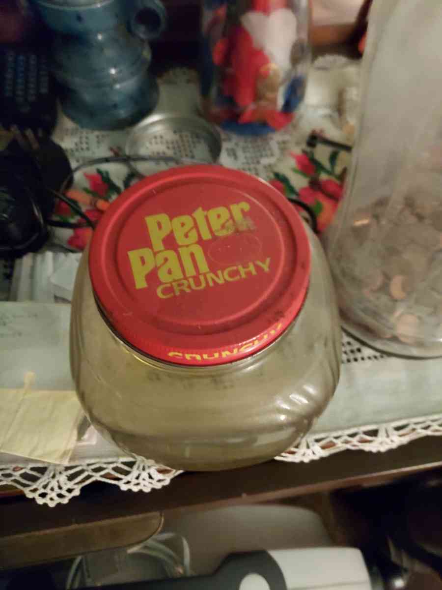 vintage peter pan peanutbutter jar