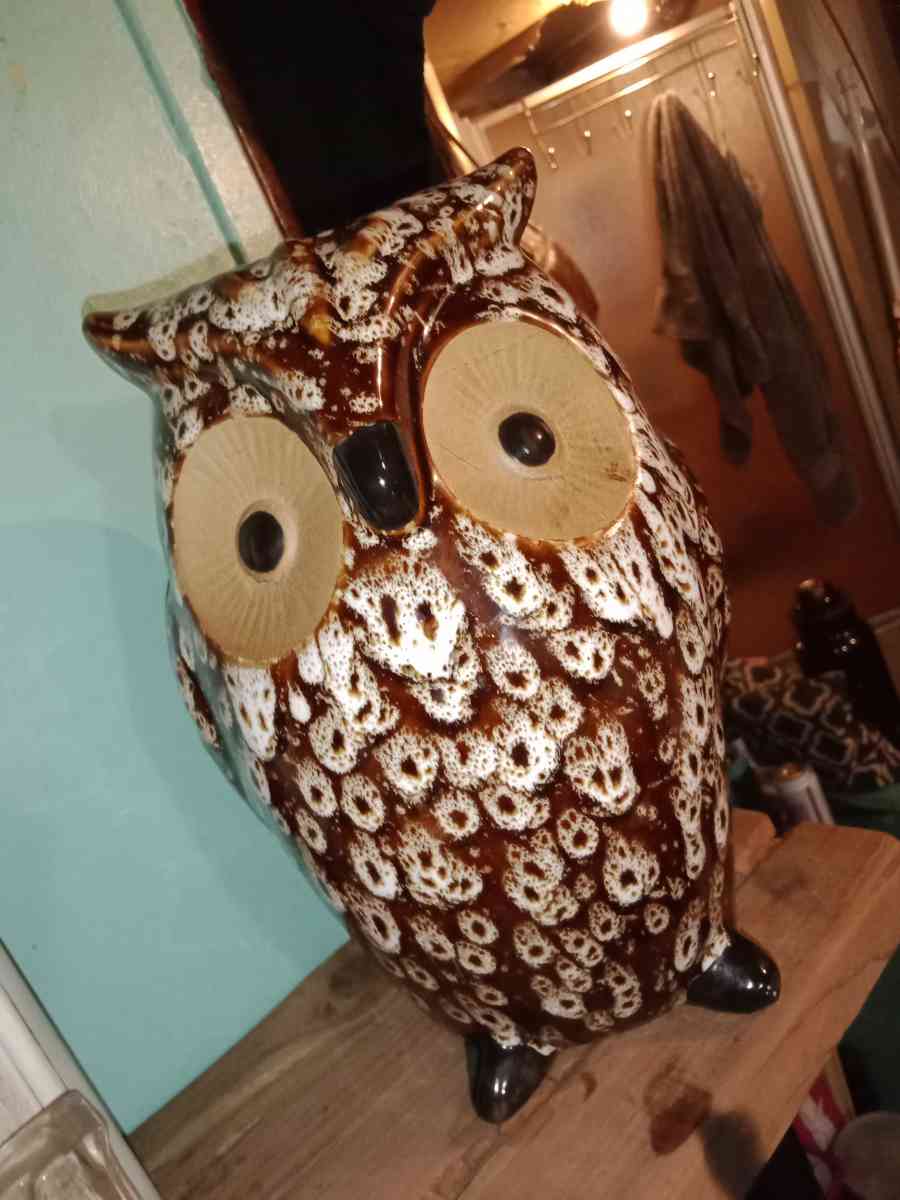 vintage elegant expressions ceramic owl