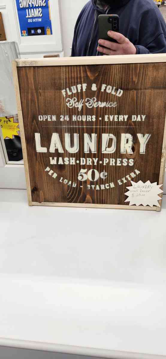 laundry wall decor