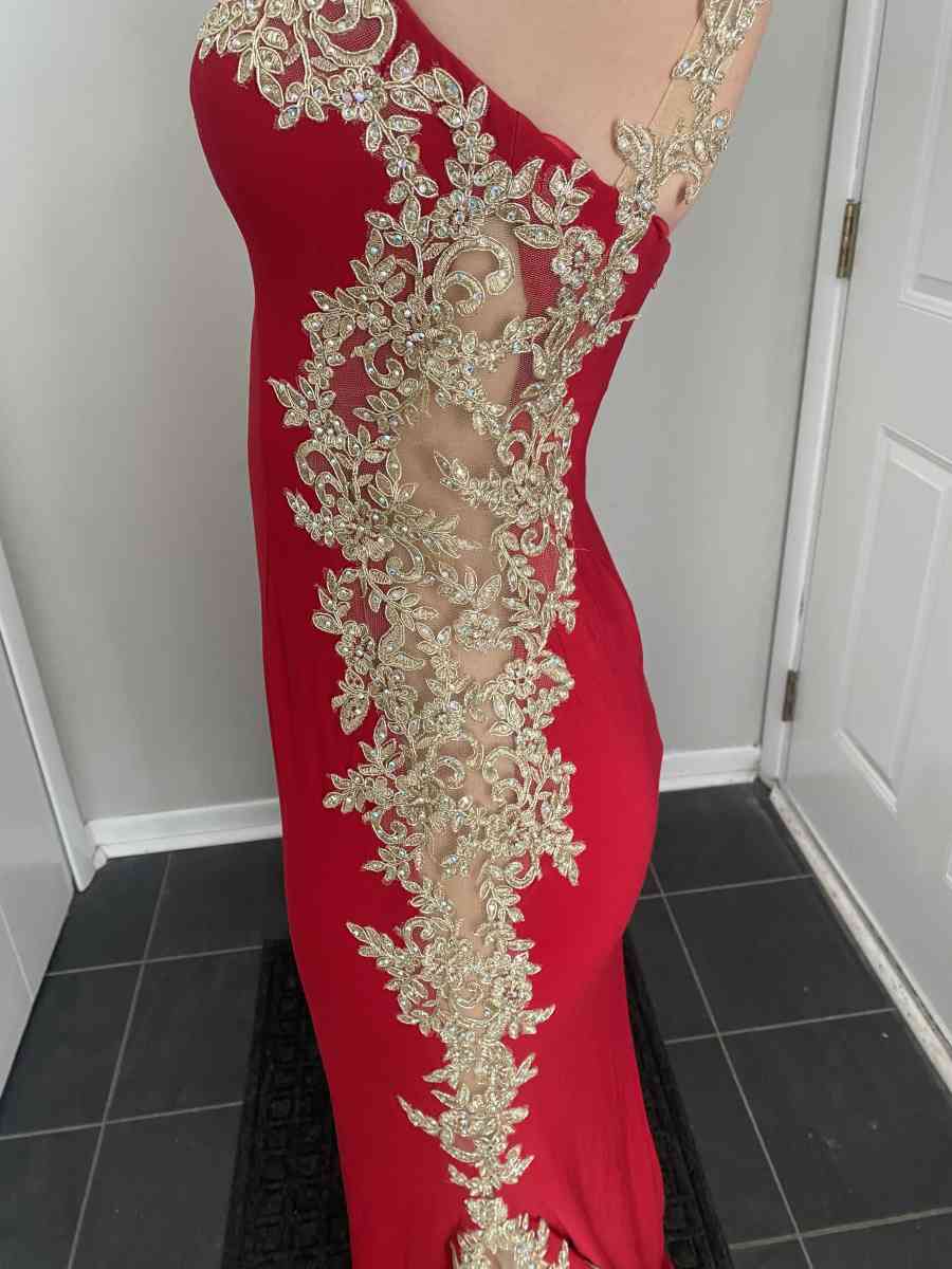 Beautiful Red and Gold Dress