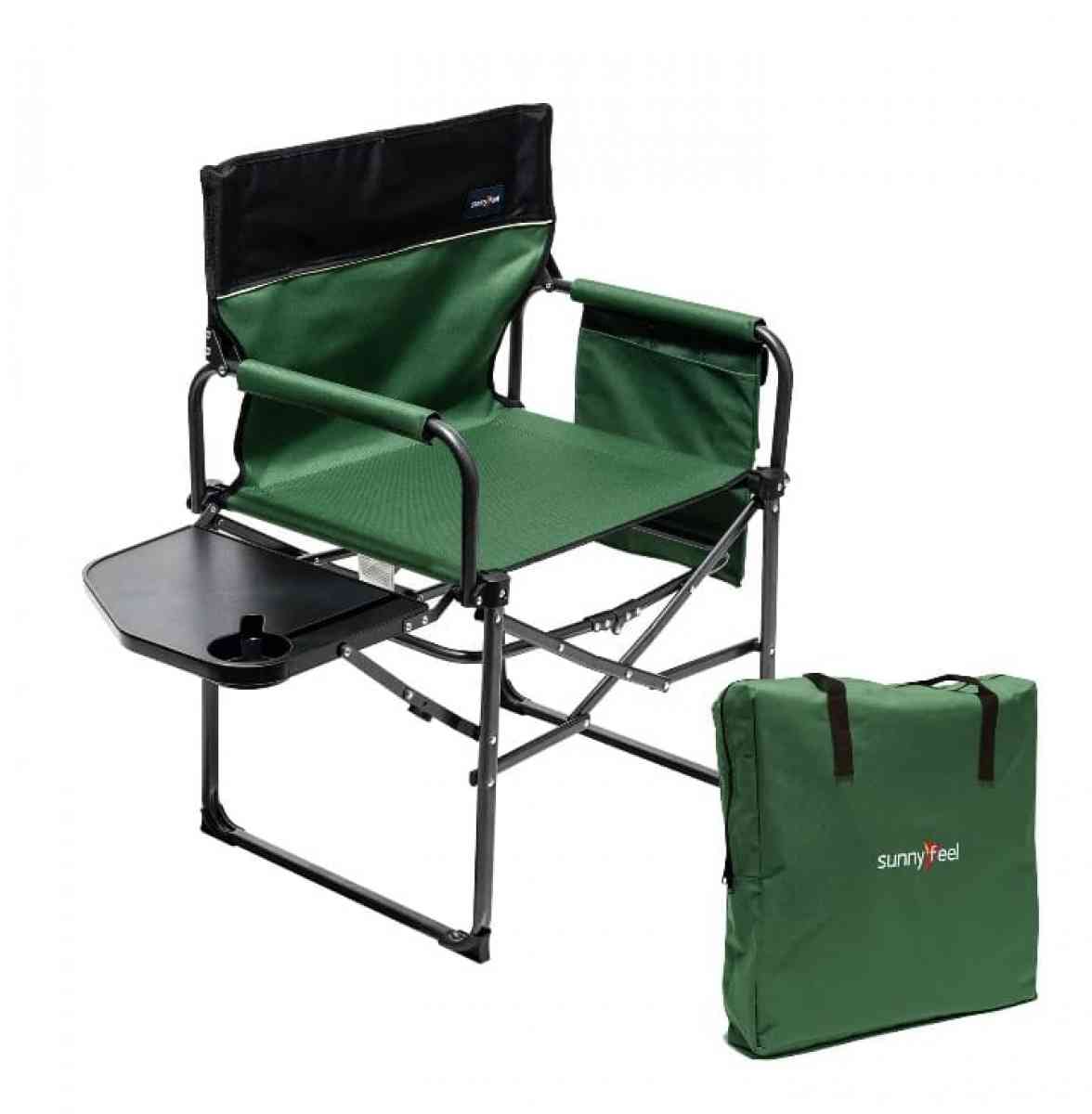 Camping Directors Chair Heavy DutyOversized Portable wSide T