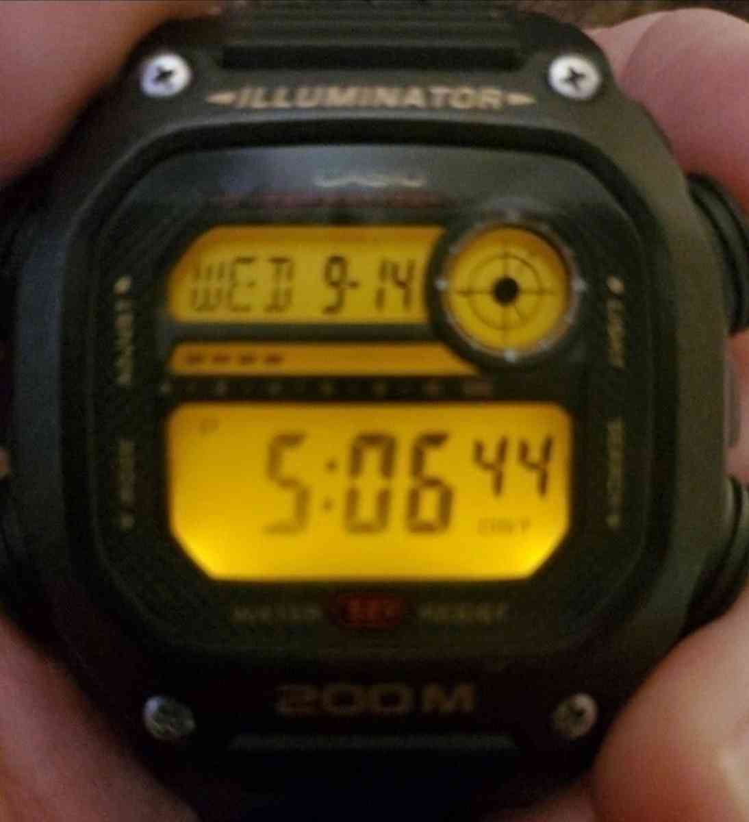 Casio Mens Digital Quartz 10 Year Batt200m Black Resin Watch