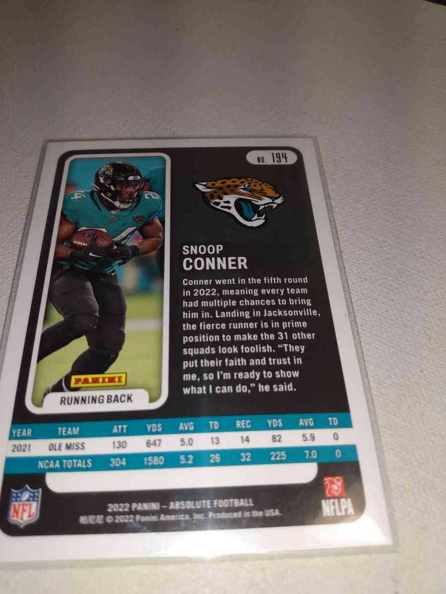 panini 2021 rookie card Snoop Connor refractor orange border