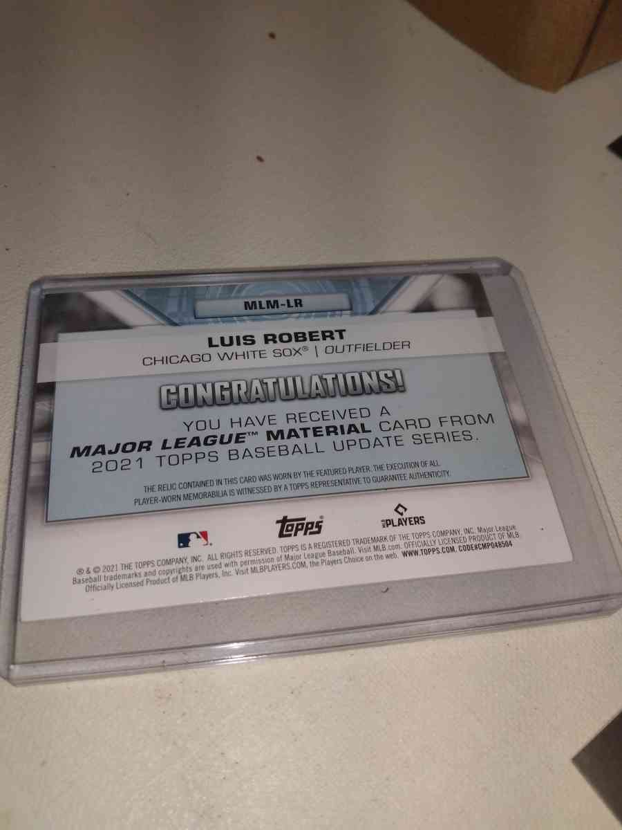 2021 Topps Luis Robert relic