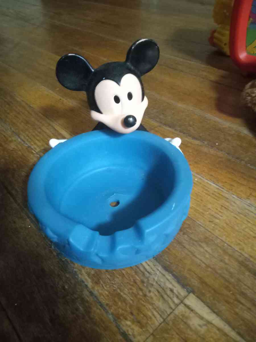 vintage Mickey applesauce bowl holder