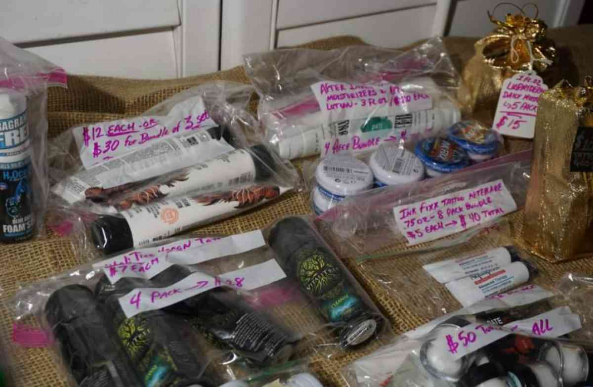 Mix of Tattoo Aftercare Products Bulk Skin Care Lotions