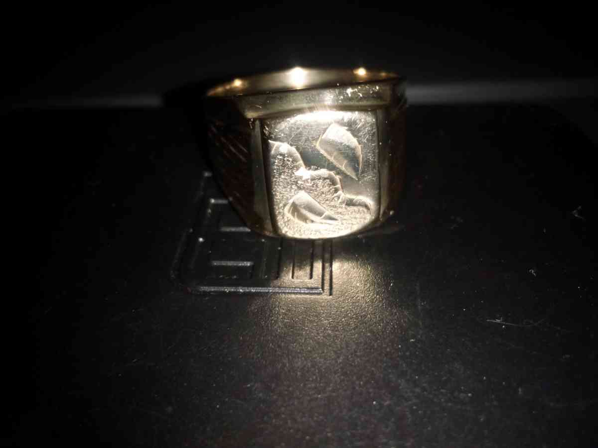 15g mens 18k stamped gold ring